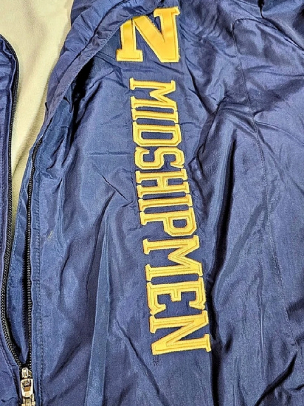 adidas Climaproof Nebraska Performance Jacket Blue 2XL Like New